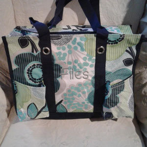 Thirty-One Utility Tote -Monogramed " Files "